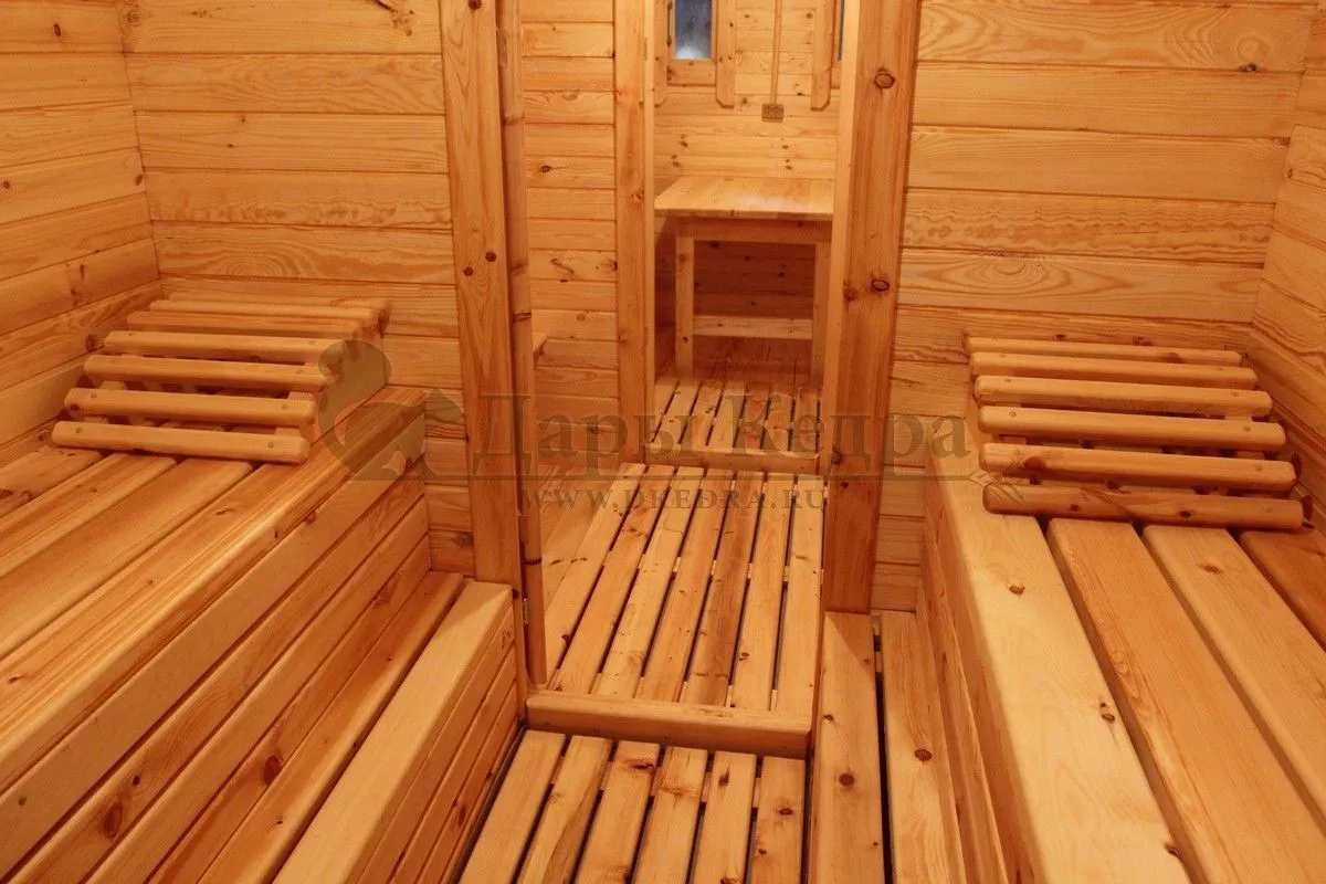 Баня-бочка квадро из кедра 6 метров